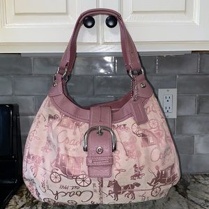 COACH SOHO LYNN HORSE & CARRIAGE HOBO BAG